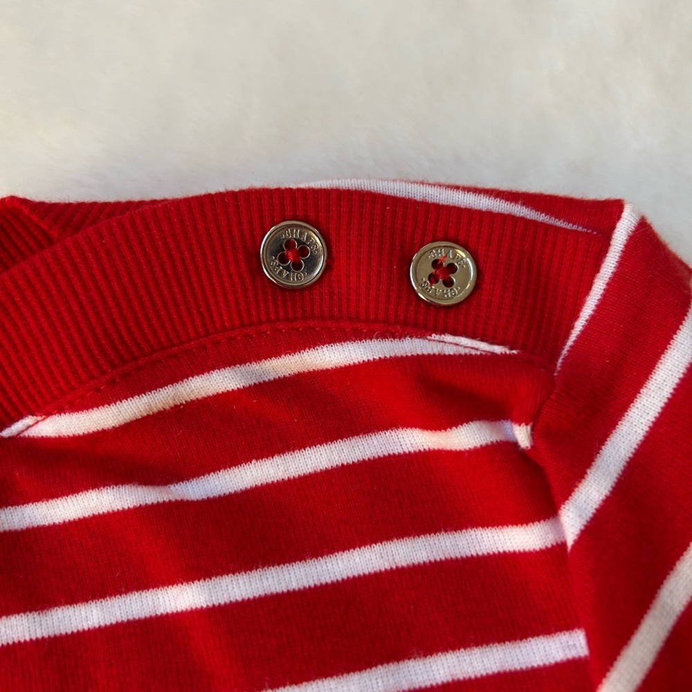 Chaps Red & White Striped Top - Picture 4 of 8